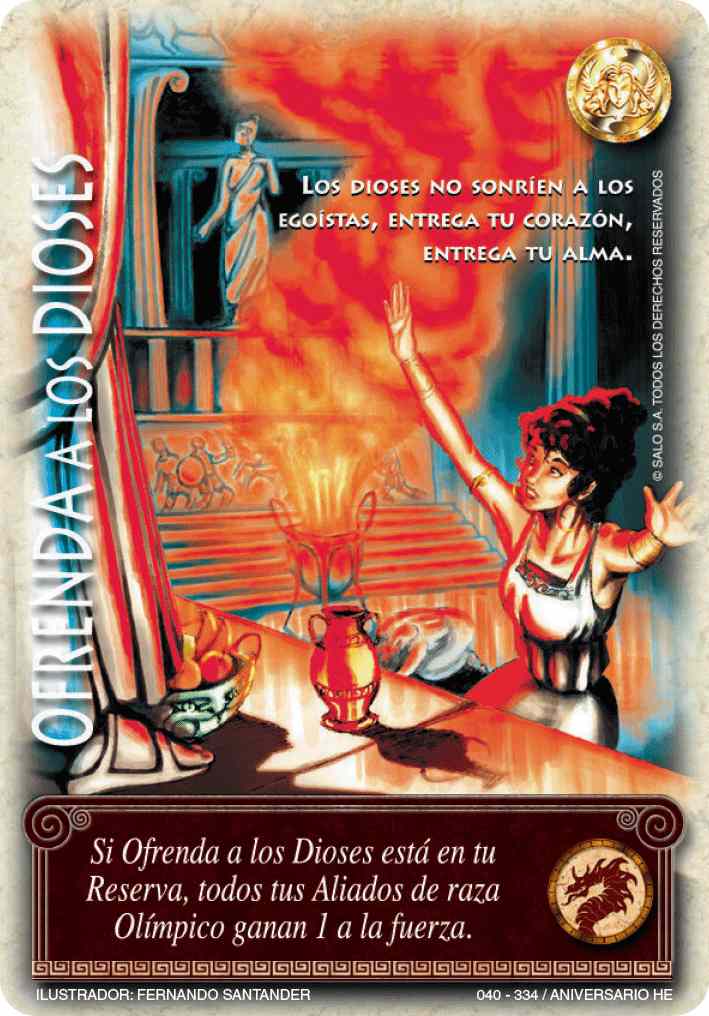 Ofrenda a los dioses