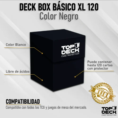 porta mazo de cartas xl negro