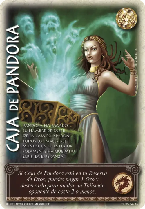 carta caja de pandora de mitos y leyendas