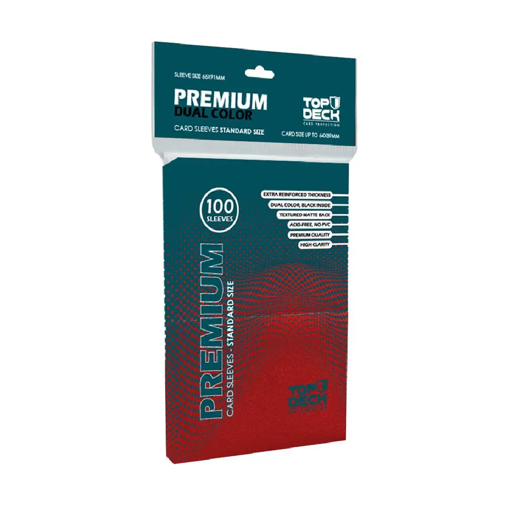 Protectores Standard top deck Premium Rojo Protectores Standard - Rojo -Top Deck Premium - Imagen 1