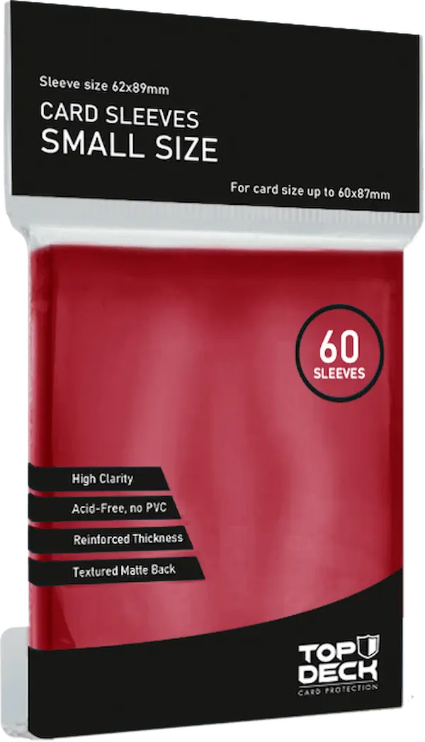 Protector Cardsleeves - Rojo - Small Size