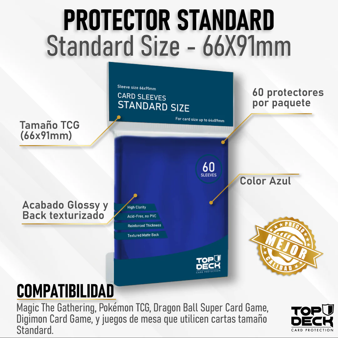 Protector Cardsleeves - Standard Size - Azul