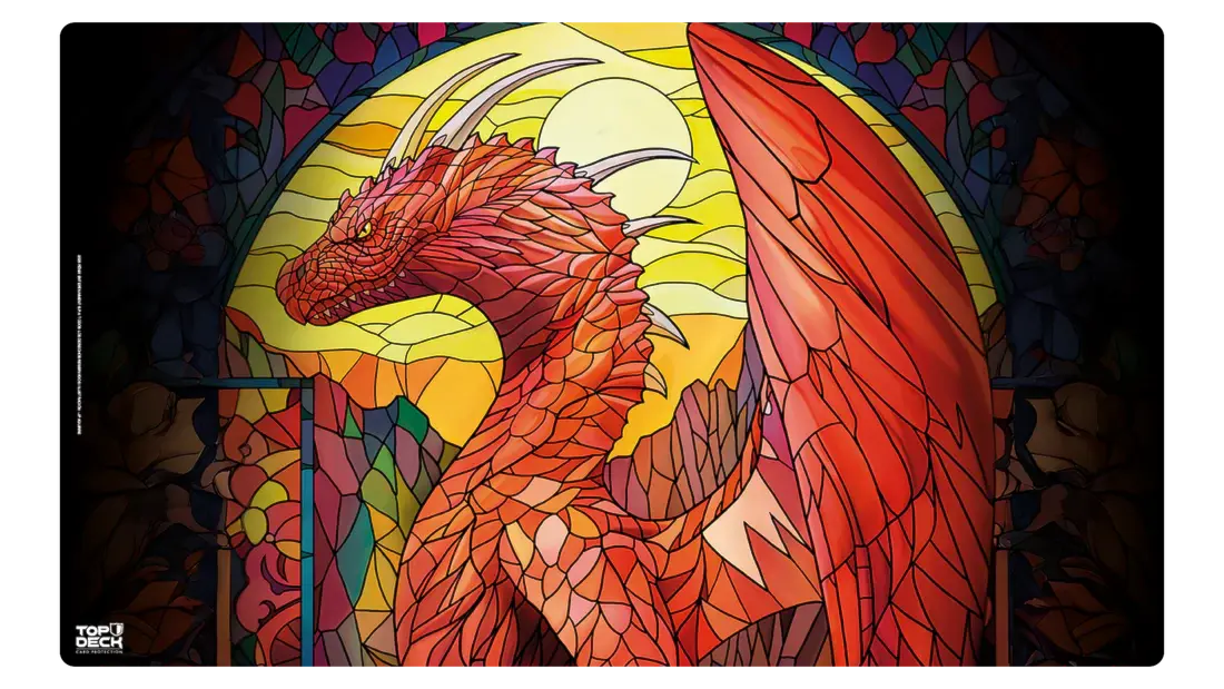 Playmat - Colección Vitrales - Dragón Rojo