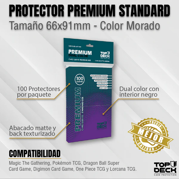 Protectores Standard - Morado - Top Deck Premium