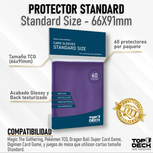 Protector Cardsleeves – Standard Size – Morado