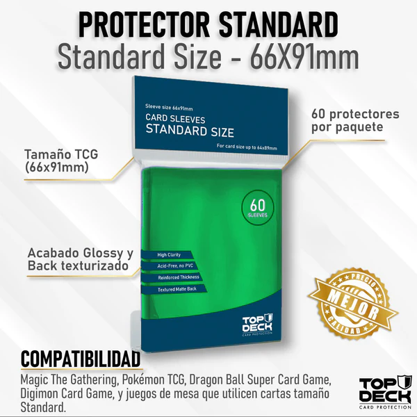 Protector Cardsleeves – Standard Size – Verde
